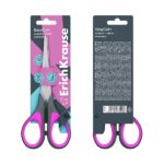 ErichKrause EasyCut+ Forbici da 17 cm - Impugnature in plastica e gomma antiscivolo - Doppia affilatura - Acciaio inossidabile - Colori assortiti - immagine 5