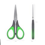 ErichKrause EasyCut+ Forbici da 15 cm - Impugnature in plastica e gomma antiscivolo - Doppia affilatura - Acciaio inossidabile - Colori assortiti - immagine 3