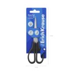 ErichKrause EasyCut Forbici da 13,5 cm - Manici in plastica resistente agli urti - Manici in plastica resistente agli urti - Doppia affilatura - Acciaio inossidabile - Ergonomiche - Colore nero - immagine 3