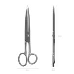 ErichKrause Ferro Forbici da 16 cm - Lame a forma di arco rinforzate - Realizzate interamente in acciaio - Ergonomiche - Colore argento - immagine 2