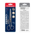 ErichKrause Ferro Forbici da 16 cm - Lame a forma di arco rinforzate - Realizzate interamente in acciaio - Ergonomiche - Colore argento - immagine 4