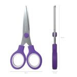 ErichKrause Junior Forbici da 13 cm - Punte arrotondate - Manici in plastica resistente agli urti - Acciaio inossidabile - Ergonomiche - Colori assortiti - immagine 3
