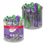 ErichKrause Junior Forbici da 13 cm - Punte arrotondate - Manici in plastica resistente agli urti - Acciaio inossidabile - Ergonomiche - Colori assortiti - immagine 5
