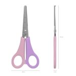 ErichKrause JOY Forbici da pastello da 13,5 cm per mancini - Punte arrotondate - Impugnature in plastica resistente agli urti - Acciaio inossidabile - Ergonomiche - Colori assortiti - immagine 3