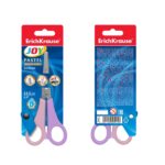 ErichKrause JOY Forbici da pastello da 13,5 cm per mancini - Punte arrotondate - Impugnature in plastica resistente agli urti - Acciaio inossidabile - Ergonomiche - Colori assortiti - immagine 5