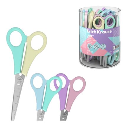 ErichKrause JOY Pastel Espositore con 24 forbici da 13