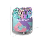 ErichKrause JOY Pastel Espositore con 24 forbici da 13,5 cm - Punte arrotondate - Riga da 5 cm sulla lama - Manici in plastica resistente agli urti - Acciaio inossidabile - Colori assortiti - immagine 5