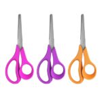 ErichKrause JOY Ergo Forbici da 14 cm per mancini - Punte arrotondate - Riga da 5 cm sulla lama - Manici in plastica resistente agli urti - Acciaio inossidabile - Ergonomiche - Colori assortiti - immagine 2