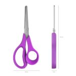ErichKrause JOY Ergo Forbici da 14 cm per mancini - Punte arrotondate - Riga da 5 cm sulla lama - Manici in plastica resistente agli urti - Acciaio inossidabile - Ergonomiche - Colori assortiti - immagine 3