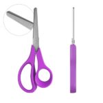 ErichKrause JOY Ergo Forbici da 14 cm per mancini - Punte arrotondate - Riga da 5 cm sulla lama - Manici in plastica resistente agli urti - Acciaio inossidabile - Ergonomiche - Colori assortiti - immagine 4