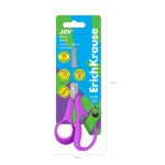 ErichKrause JOY Ergo Forbici da 14 cm per mancini - Punte arrotondate - Riga da 5 cm sulla lama - Manici in plastica resistente agli urti - Acciaio inossidabile - Ergonomiche - Colori assortiti - immagine 5