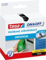 Tesa On & Off Nastro in velcro 20 mm x 2