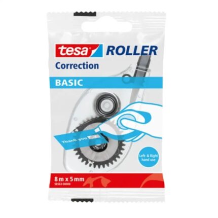 Nastro correttore Tesa Basic 5 mm x 8 m - Utilizzo ambidestro
