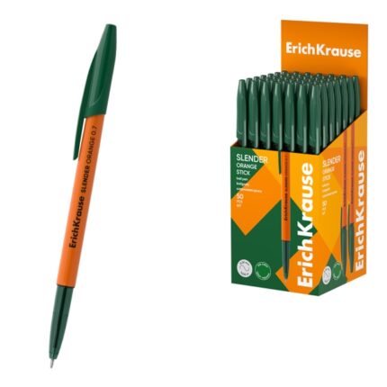 ErichKrause Slender Stick Orange Penna a sfera con cappuccio - Punta a ago da 0
