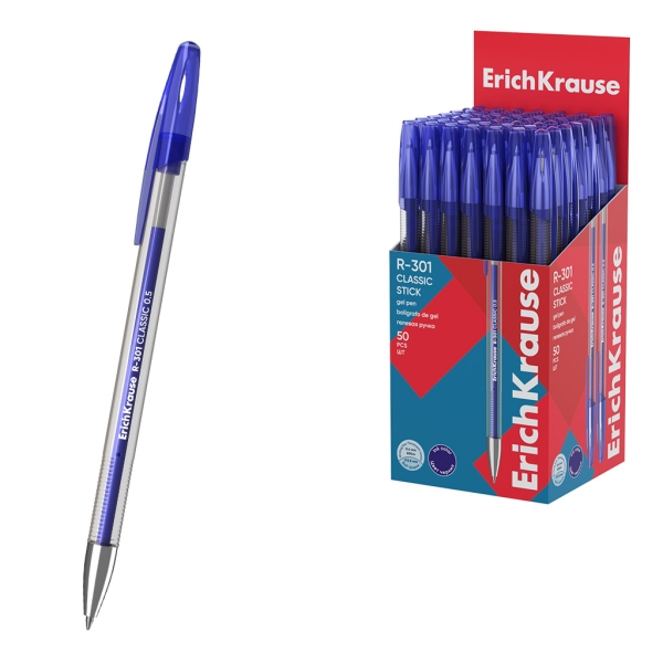 ErichKrause R-301 Gel Stick Classic Penna a sfera con cappuccio - Punta da 0
