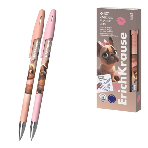 ErichKrause R-301 Magic Gel Stick Frenchie Penna cancellabile - Modelli assortiti - Spessore tratto 0