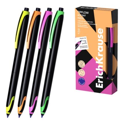 ErichKrause TipFlow Matic Accent Penna a sfera a scatto - Modelli con corpo in diverse varianti - Spessore del tratto 0