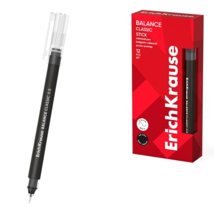 ErichKrause Balance Stick Classic Penna a sfera con cappuccio - Punta da 0