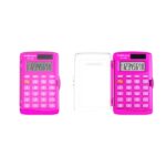 Calcolatrice tascabile ErichKrause PC-103 Neon - Display LCD a 8 cifre - Confezionata nella confezione originale - Alimentazione solare - Colore rosa neon - immagine 3