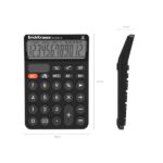 ErichKrause DC-2792-12 Classic Calcolatrice da tavolo - Display LCD a 12 cifre - Spegnimento automatico - Alimentazione solare - Colore: nero - immagine 2