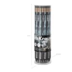 ErichKrause Fluid Matita di grafite con gomma - Mina HB - Corpo rotondo - Impugnatura ergonomica - Colori assortiti - immagine 4
