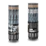 ErichKrause Fluid Matita di grafite con gomma - Mina HB - Corpo rotondo - Impugnatura ergonomica - Colori assortiti - immagine 5