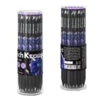 ErichKrause Black Unicorn Matita a grafite - Miniera HB - Corpo rotondo - Impugnatura ergonomica - Colori assortiti - immagine 4