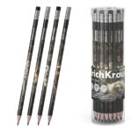 ErichKrause Big City Cats Matita a grafite con gomma - Miniera HB - Corpo triangolare - Impugnatura ergonomica - Colori assortiti