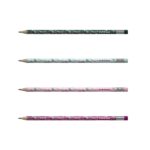ErichKrause Floral Soul Matita a grafite con gomma - Miniera HB - Corpo rotondo - Plastica - Impugnatura ergonomica - Colori assortiti - immagine 2