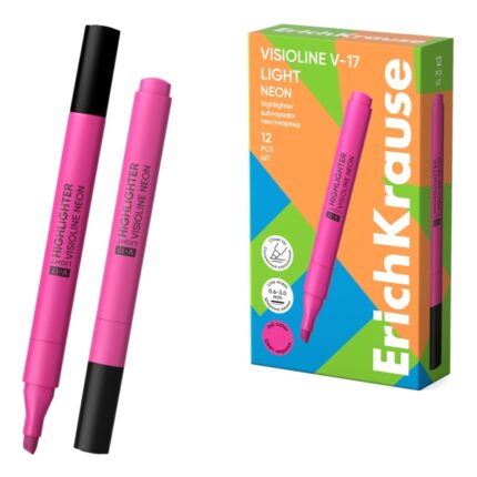 ErichKrause Visioline V-17 light Neon - Pennarello fluorescente - Punta smussata - Larghezza tratto da 0