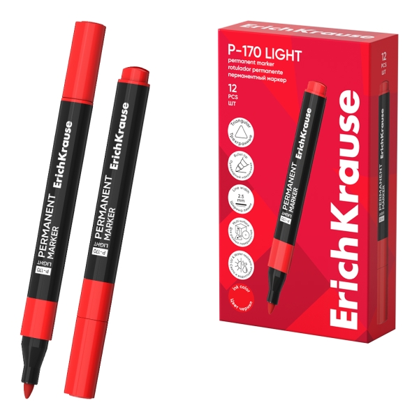 ErichKrause P-170 light Pennarello indelebile - Punta conica - Larghezza tratto 2