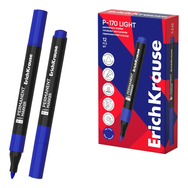 ErichKrause P-170 light Pennarello indelebile - Punta conica - Larghezza tratto 2