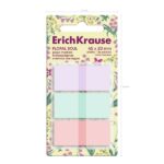 ErichKrause Floral Soul Confezione da 3 blocchi da 20 segnalibri - Riposizionabili - Plastica - 20x45 mm - Colori assortiti - immagine 4