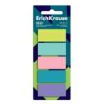 ErichKrause Reef Pack da 5 blocchi da 20 segnalibri - riposizionabili - in plastica - 20x45 mm - colori assortiti
