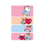 ErichKrause Yummy Confezione da 4 blocchi da 20 segnalibri - Riposizionabili - Carta da 75 g/m² - 20 x 60 mm - Colori assortiti - immagine 2