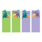 ErichKrause Jolly Friends Confezione da 4 blocchi da 20 segnalibri - Riposizionabili - Carta da 75 g/m² - 25 x 67 mm - Colori assortiti - immagine 2