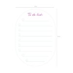 ErichKrause Floral Soul "To do list" Blocco da 60 post-it riposizionabili - Carta da 75 g/m² - 68 x 88 mm - Colla a base d'acqua - Colore bianco - immagine 3