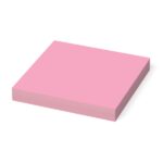 ErichKrause Yummy Bloc da 80 foglietti adesivi riposizionabili - Carta da 75 g/m² - 75x75 mm - Confezione in plastica - Colla a base d'acqua - Colore rosa - immagine 3