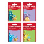 ErichKrause Jolly Friends Blocco da 50 post-it riposizionabili - Carta da 75 g/m² - 75 x 75 mm - Colla a base d'acqua - Colori assortiti