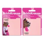 ErichKrause CapyBarbara Blocco da 50 post-it riposizionabili - Carta da 75 g/m² - 75 x 75 mm - Colla a base d'acqua - Colore rosa