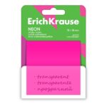 ErichKrause Neon Bloc da 50 foglietti adesivi riposizionabili - Plastica - 75x75 mm - Colla a base d'acqua - Colori assortiti - immagine 2