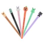 Miquel Rius Back2Fun Espositore di Halloween con 18 penne a luce - 6 modelli diversi - La punta si illumina premendo il pulsante - Inchiostro blu - immagine 2
