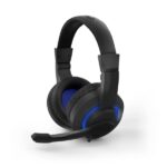 Cuffie da gaming Energy Sistem Halo - Microfono pieghevole - Illuminazione a LED - Archetto regolabile - Cuscinetti imbottiti - Comandi sul cavo - Colore: nero