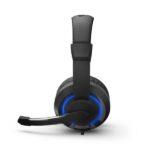 Cuffie da gaming Energy Sistem Halo - Microfono pieghevole - Illuminazione a LED - Archetto regolabile - Cuscinetti imbottiti - Comandi sul cavo - Colore: nero - immagine 2