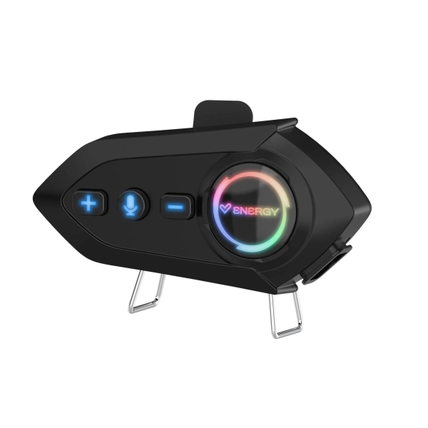 Energy Sistem Intercom Ride - Interfono per casco da moto - Bluetooth 5.4 - Batteria ad alta capacità - Fino a 25 ore di autonomia - IPX6 - Funzione interfono - Colore: nero