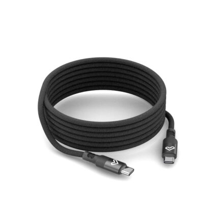 Energy Sistem Magnet Roll Cavo USB-C 2.0 - Fino a 60 W e 480 Mbps - Compatibile con Power Delivery - Rivestito in PVC e cotone - 1