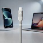 Energy Sistem Magnet Roll Cavo USB-C 2.0 - Fino a 60 W e 480 Mbps - Compatibile con Power Delivery - Rivestito in PVC e cotone - 1,5 metri - Colore bianco - immagine 5