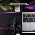Cavo USB-C Nanocable - Lunghezza 1 m - 20 Gbps - Ricarica da 100 W - 5 A - Video 4K a 60 Hz - Chip E-mark - Compatibile con Thunderbolt 3 - Connettori in alluminio - Colori: grigio e nero - immagine 5