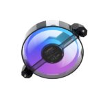 Coolbox T12 Reverse Ventilatore ARGB - Opzione reversibile - Silenzioso - Cuscinetto idraulico - Colore: nero - immagine 4