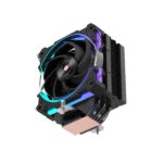 Coolbox H6 Ring ARGB Dissipatore multi-socket - 6 tubi di calore - TDP 240 W - Ventola da 120 mm - Velocità massima 2000 giri/min - Illuminazione ARGB - Colore: nero - immagine 4